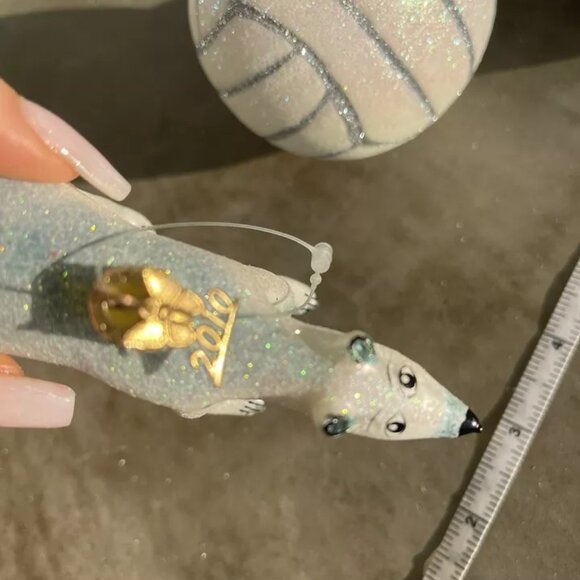 NEIMAN MARCUS Christmas Collectible 2010 GLASS ORNAMENT Tree Decoration - Picture 14 of 16